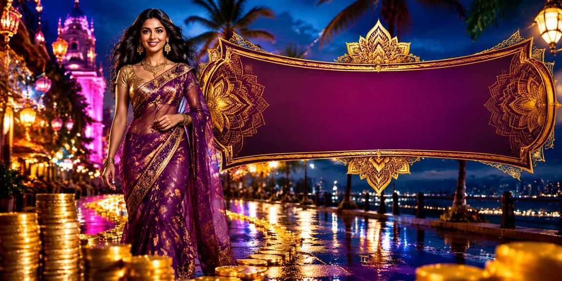 Diwali festival night market illuminations with festive slot gaming promotions